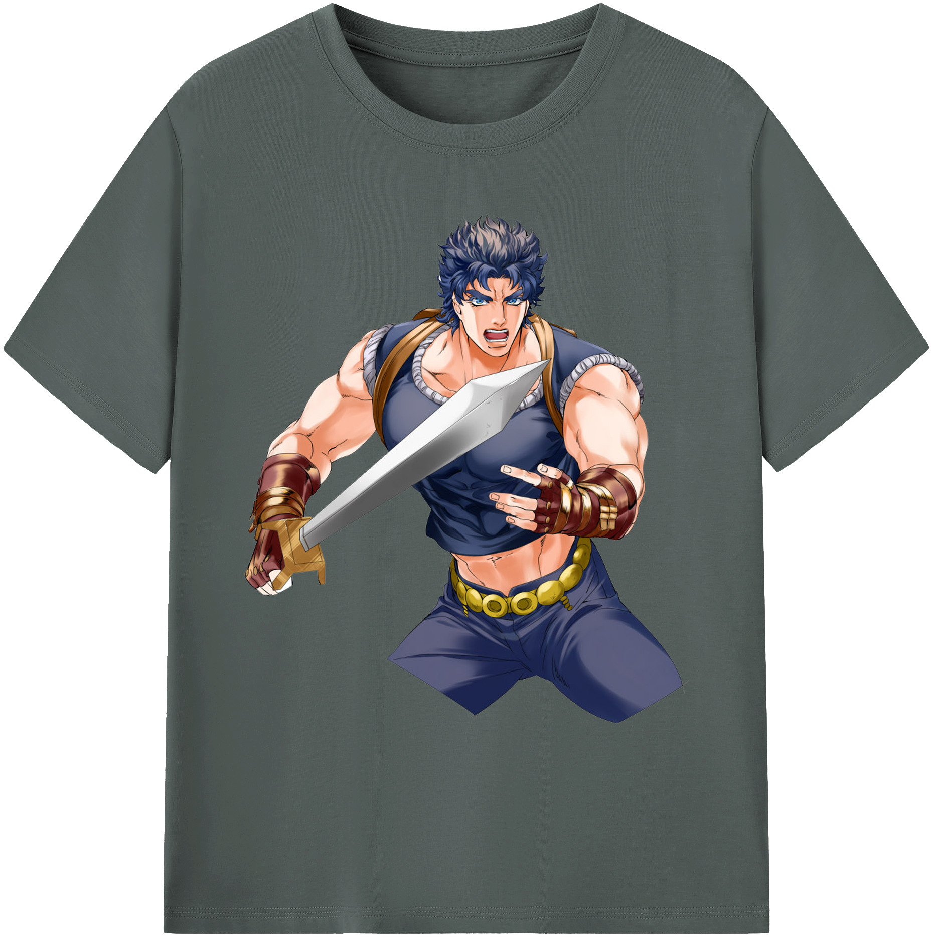 （画像用） ジョジョの奇妙な冒険 /ジョナサン?ジョースター JoJo's Bizarre Adventure Jonathan Joestar 綿100％ メンズ半袖Tシャツ｜肌触りやわらか＆通気性